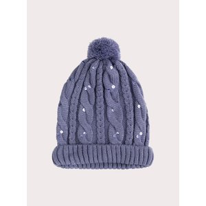 Παιδικός Σκούφος για Κορίτσια Purple Knit