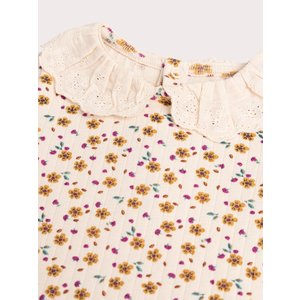 Βρεφική Μπλούζα για Κορίτσια Beige Flowers