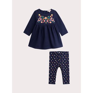 Βρεφικό Σετ για Κορίτσια Navy Flowers