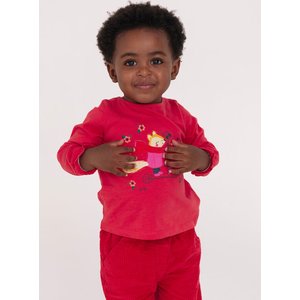 Βρεφική Μπλούζα για Κορίτσια Red Couple