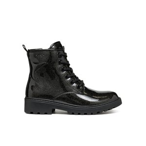 Παιδικά Παπούτσια Geox Casey για Κορίτσια Black Glitter (Μεγέθη 29-36)
