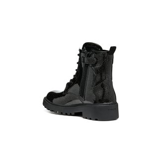 Παιδικά Παπούτσια Geox Casey για Κορίτσια Black Glitter (Μεγέθη 29-36)