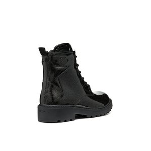 Παιδικά Παπούτσια Geox Casey για Κορίτσια Black Glitter (Μεγέθη 29-36)