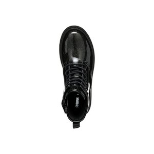 Παιδικά Παπούτσια Geox Casey για Κορίτσια Black Glitter (Μεγέθη 29-36)