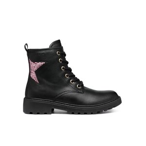 Παιδικά Παπούτσια Geox Casey για Κορίτσια Pink Star (Μεγέθη 29-36)