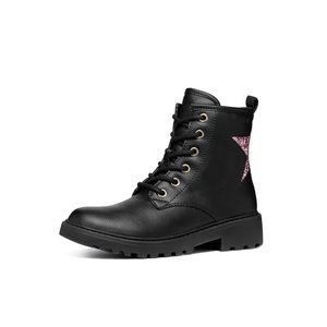 Παιδικά Παπούτσια Geox Casey για Κορίτσια Pink Star (Μεγέθη 29-36)