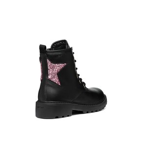 Παιδικά Παπούτσια Geox Casey για Κορίτσια Pink Star (Μεγέθη 29-36)