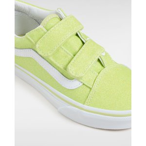 Παιδικά Παπούτσια Vans Hook and Loop για Κορίτσια Glitter Lime (Μεγέθη 28-33)