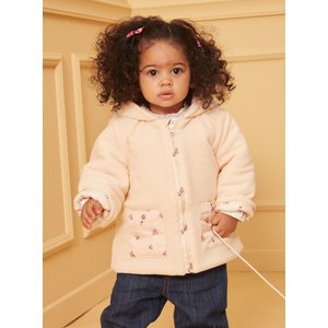 Βρεφικό Μπουφάν για Κορίτσια Fluffy Floral - 2 σε 1