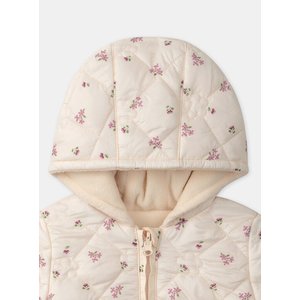 Βρεφικό Μπουφάν για Κορίτσια Fluffy Floral - 2 σε 1