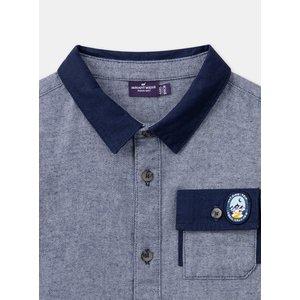 Παιδικό Πουκάμισο για Αγόρια Heathered Βlue