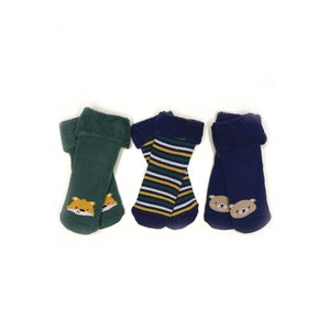 Σετ Βρεφικές Κάλτσες για Αγόρια Navy/Green Friends 3 τμχ