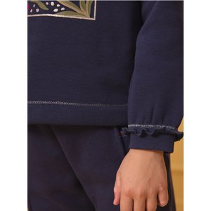 Παιδικό Φούτερ για Κορίτσια Navy Blossom