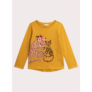 Παιδική Μπλούζα για Κορίτσια Mustard Leopards