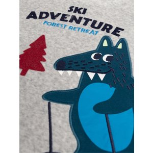 Παιδικές Πιτζάμες για Αγόρια Grey Ski