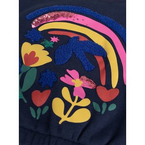 Παιδικό Φούτερ για Κορίτσια Navy Rainbow