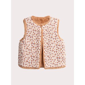 Παιδικό Γιλέκο για Κορίτσια Brown Leopard
