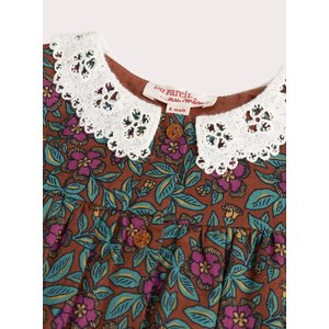 Βρεφικό Φόρεμα για Κορίτσια Brown Floral