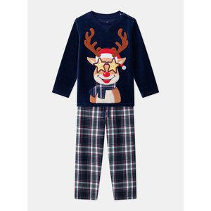 Σετ Παιδικές Πιτζάμες για Αγόρια Navy Christmas Reindeer