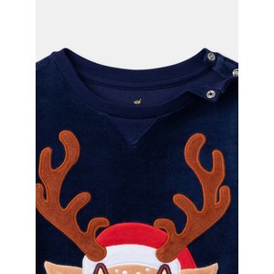Σετ Παιδικές Πιτζάμες για Αγόρια Navy Christmas Reindeer