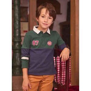 Παιδική Μπλούζα για Αγόρια Green/Navy Polo