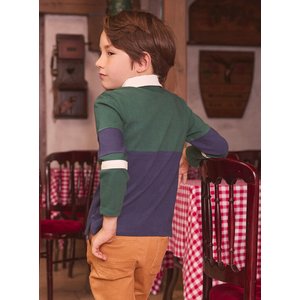 Παιδική Μπλούζα για Αγόρια Green/Navy Polo