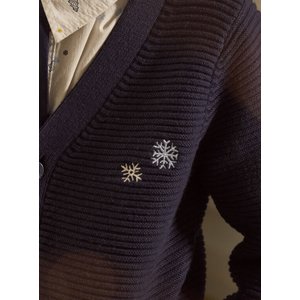 Παιδική Ζακέτα για Αγόρια Navy Snowflakes