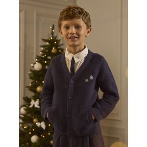 Παιδική Ζακέτα για Αγόρια Navy Snowflakes