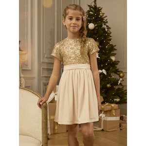 Παιδικό Φόρεμα για Κορίτσια Christmas Gold