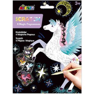 Παιδικό Βιβλίο Ζωγραφικής Avenir-Scratch Magic Pegasusses