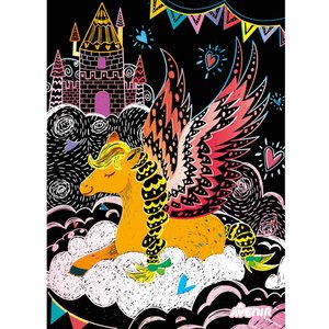Παιδικό Βιβλίο Ζωγραφικής Avenir-Scratch Magic Pegasusses