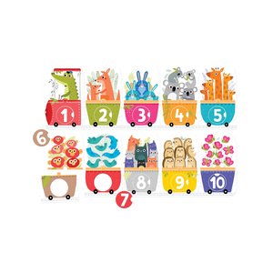 Παιδικό Παζλ Banana Panda Make-a-Match Puzzle Number Train