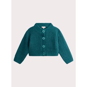 Παιδική Ζακέτα για Κορίτσια Dark Green Knit