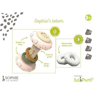 Βρεφικό Παιχνίδι Sophie La Girafe Οικολογικό Τοτέμ Κουδουνίστρα - Μασητικό
