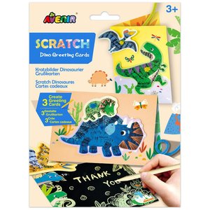 Ευχετήρια Κάρτα Αvenir Scratch - Dinosaurs