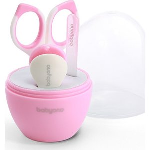 Βρεφικό Σετ Περιποίησης Νυχιών BabyOno με Θήκη - Pink