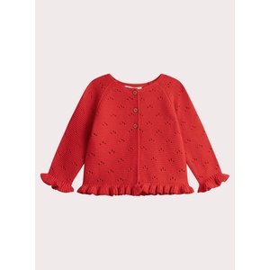 Βρεφική Ζακέτα για Κορίτσια Red Knit