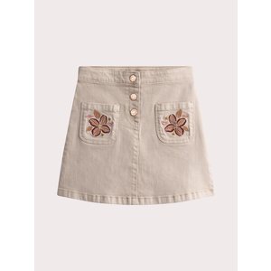 Παιδική Φούστα για Κορίτσια Beige Embroidery