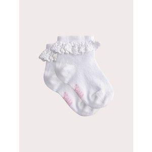Βρεφικές Κάλτσες για Κορίτσια White Ruffles