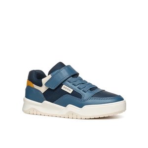 Παιδικά Παπούτσια Geox Perth για Αγόρια Blue/Yellow (Μεγέθη 28-36)