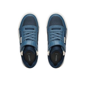 Παιδικά Παπούτσια Geox Perth για Αγόρια Blue/Yellow (Μεγέθη 28-36)