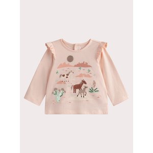 Βρεφική Μπλούζα για Κορίτσια Pale Pink Painting