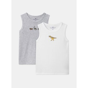 Σετ Παιδικά Φανελάκια για Αγόρια Multi Dinosaurs 2 τμχ