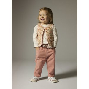 Βρεφικό Γιλέκο για Κορίτσια Quilted Floral - 2 σε 1