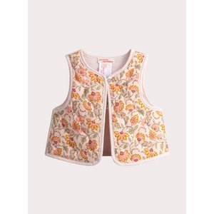 Βρεφικό Γιλέκο για Κορίτσια Quilted Floral - 2 σε 1