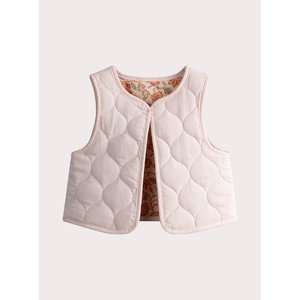 Βρεφικό Γιλέκο για Κορίτσια Quilted Floral - 2 σε 1