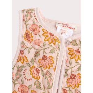 Βρεφικό Γιλέκο για Κορίτσια Quilted Floral - 2 σε 1