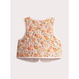 Βρεφικό Γιλέκο για Κορίτσια Quilted Floral - 2 σε 1