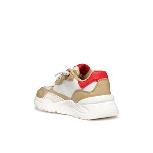Παιδικά Παπούτσια Geox Loftus για Αγόρια Beige/White (Μεγέθη 25-36)