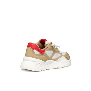 Παιδικά Παπούτσια Geox Loftus για Αγόρια Beige/White (Μεγέθη 25-36)